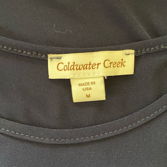 COLDWATER CREEK 💙NAVY BLUE & RED❤️ CASUAL SLEEVELESS  SLIP ON DRESS SIZE MEDIUM - Picture 7 of 10